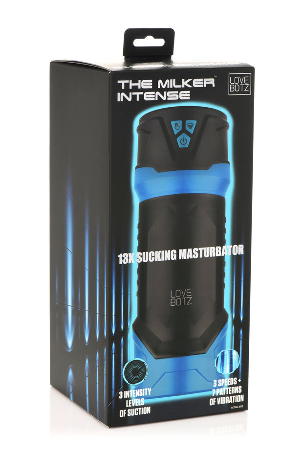 THE MILKER - Intense Masturbator Saug- & Vibrationsfunktion - Schwarz/B