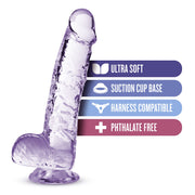 B Yours - Naturally Yours Crystalline Dildo Amethyst