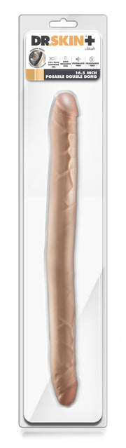 Dr Skin - Dr. Skin Plus 16,5” Biegsamer Doppel-Dildo Beige