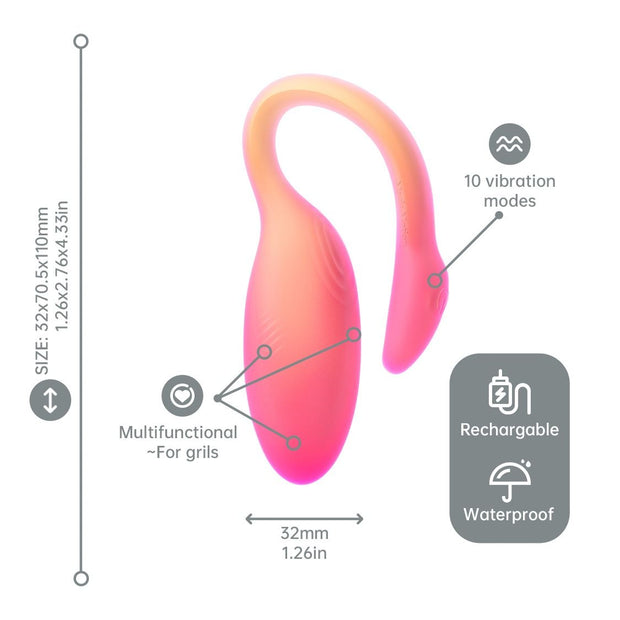 Magic Motion - Flamingo Max Vibro-Ei & Kegeltrainer in Einem - Orange
