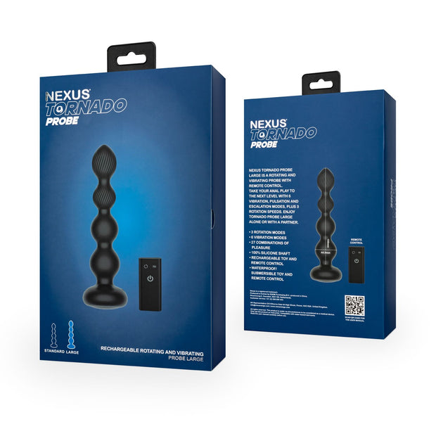 Nexus - Tornado Rotierender Perlen-Analplug - Groß