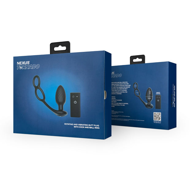Nexus - Tornado Rotierende Analplug mit Cock & Ball Ringen