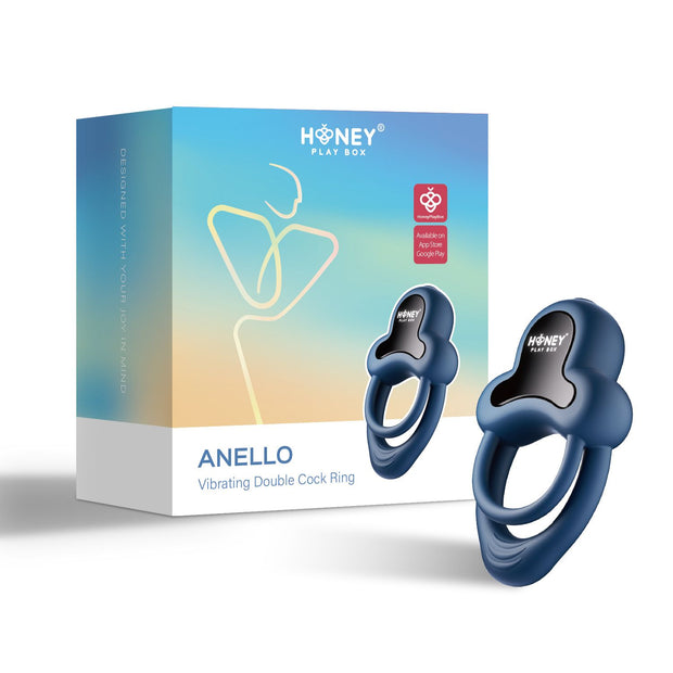 HoneyPlayBox - Anello-App-gesteuerter vibrierender doppelter Cockring