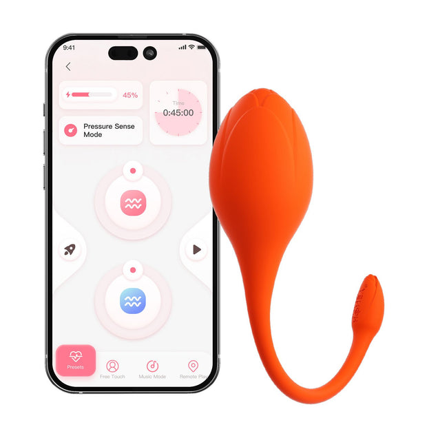 HoneyPlayBox - LILI App-gesteuerter Eier-Vibrator Orange
