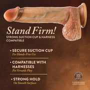 Blush - Renaissance Raphael Dildo mit Verschiebbarem Vorhaut - 24 cm