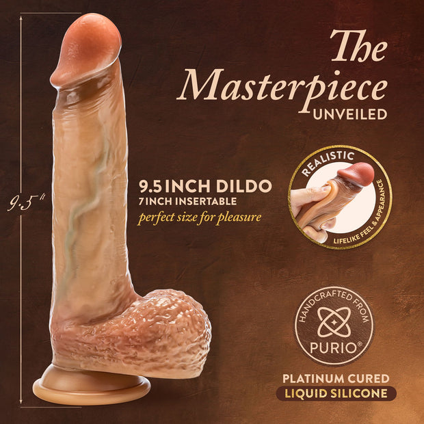 Blush - Renaissance Raphael Dildo mit Verschiebbarem Vorhaut - 24 cm