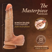 Blush - Renaissance DaVinci Dildo mit Verschiebbarem Vorhaut - 20 cm