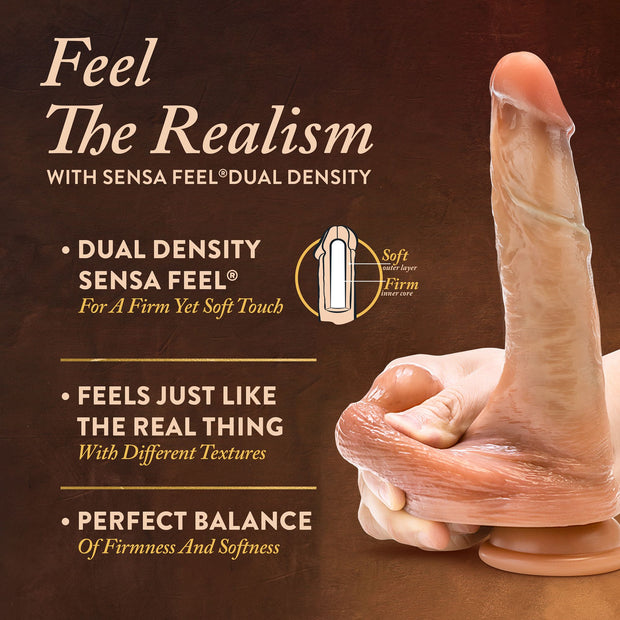 Blush - Renaissance DaVinci Dildo mit Verschiebbarem Vorhaut - 20 cm