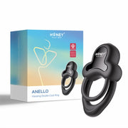 HoneyPlayBox - Anello-App-gesteuerter Vibrations-Doppel-Cockring & Klitoris