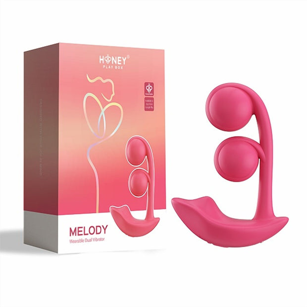 HoneyPlayBox - Melody-Drucksensor App-gesteuerte Zwillingsbälle Clitoris- &