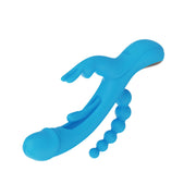 HoneyPlayBox - Trilux Kinky Finger Rabbit Vibrator - Blau