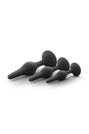 Blush - Luxe Einsteiger-Buttplug-Set Schwarz