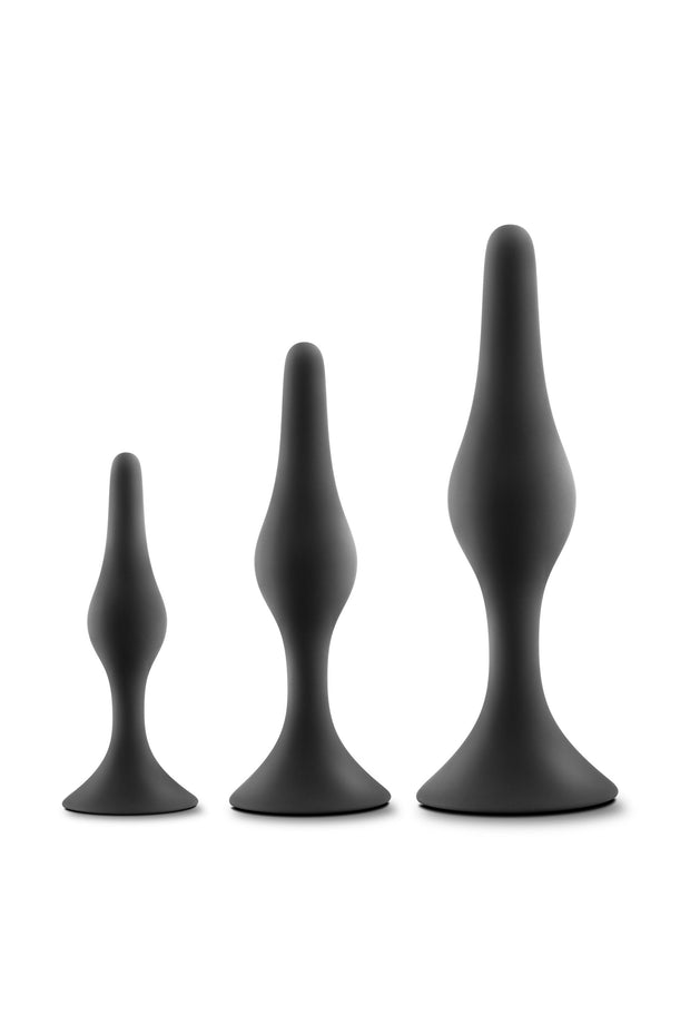 Blush - Luxe Einsteiger-Buttplug-Set Schwarz