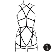 Le Desir - Strappy Open Cup Body Harness Einheitsgröße - Schwarz