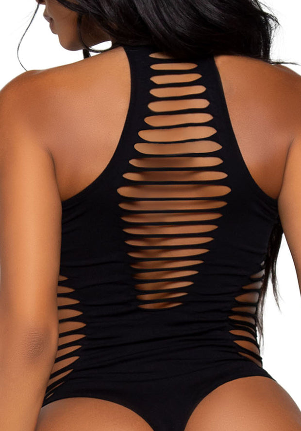 Leg Avenue - Racer Nahtloser Body mit Schnürung
