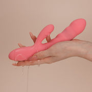 SVAKOM - Avery Stoßender Rabbit Vibrator - Erdbeerrosa