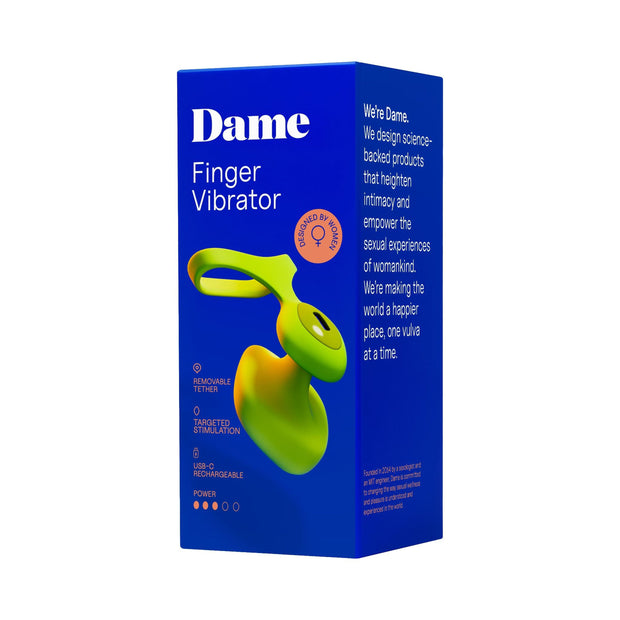 Dame - Fin 2.0 Finger-Vibrator - Citrus