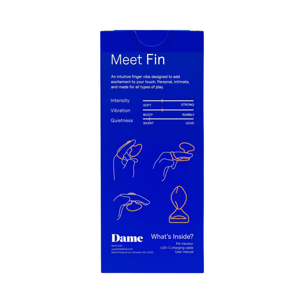 Dame - Fin 2.0 Finger-Vibrator - Citrus