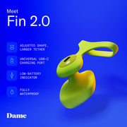Dame - Fin 2.0 Finger-Vibrator - Citrus