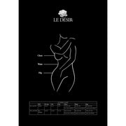 Le Desir – Strapsgürtel-Strumpfhose mit Taillenriemen Queen Size – Schwarz