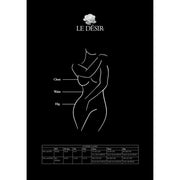 Le Desir - Strapsgürtel-Bodystocking im Zaunnetz-Look - Queen Size - Schwar