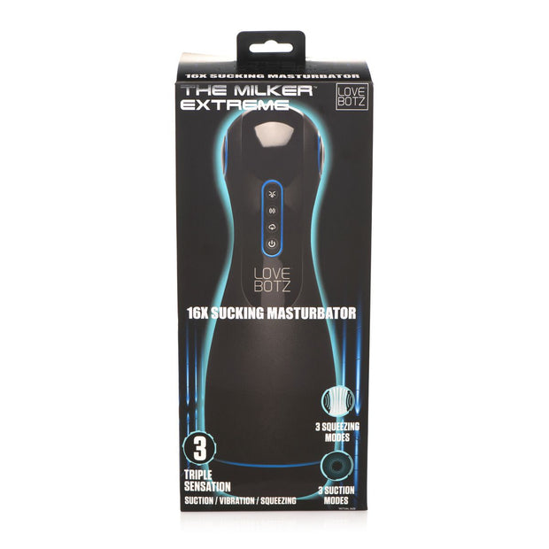 THE MILKER - Extreme 16X Saug-Masturbator - Schwarz/Blau