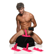 LOVE BOTZ - 50X Saddle Pro Sexmaschine mit 4 Aufsätzen - Schwarz