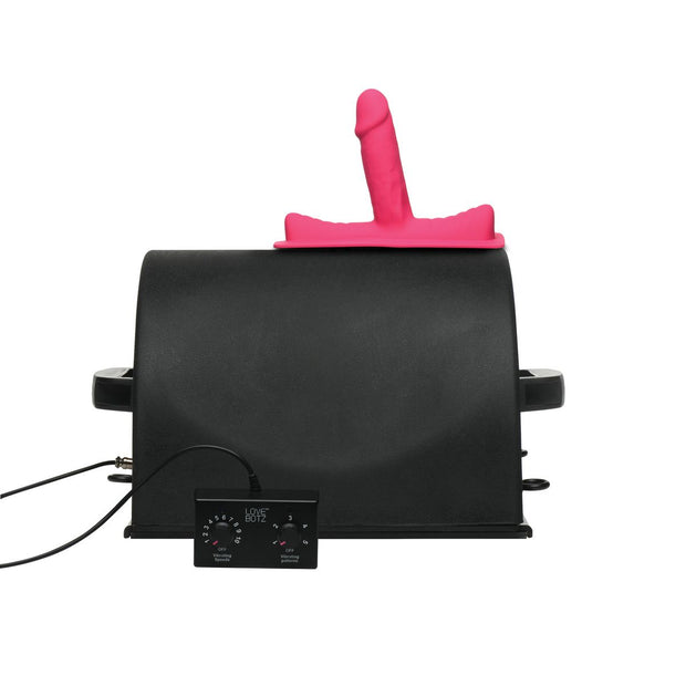 LOVE BOTZ - 50X Saddle Pro Sexmaschine mit 4 Aufsätzen - Schwarz