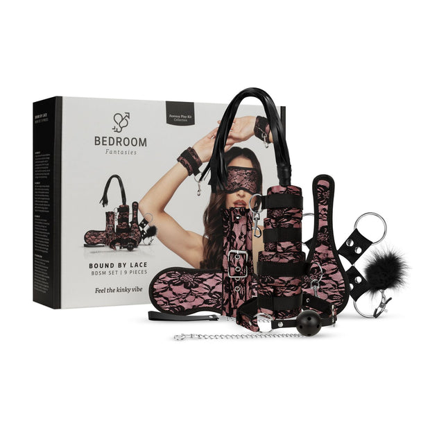 Bedroom Fantasies - Bound by Lace - 8-teiliges SM-Set - Pink