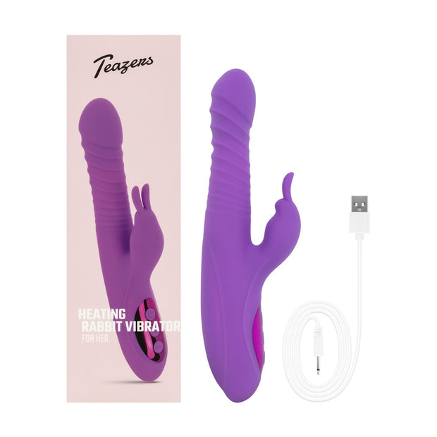 Teazers - Wärmender Rabbit Vibrator - Lila