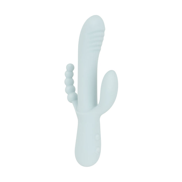 Good Vibes Only - Sage - Triple Stimulation Vibe - Blau