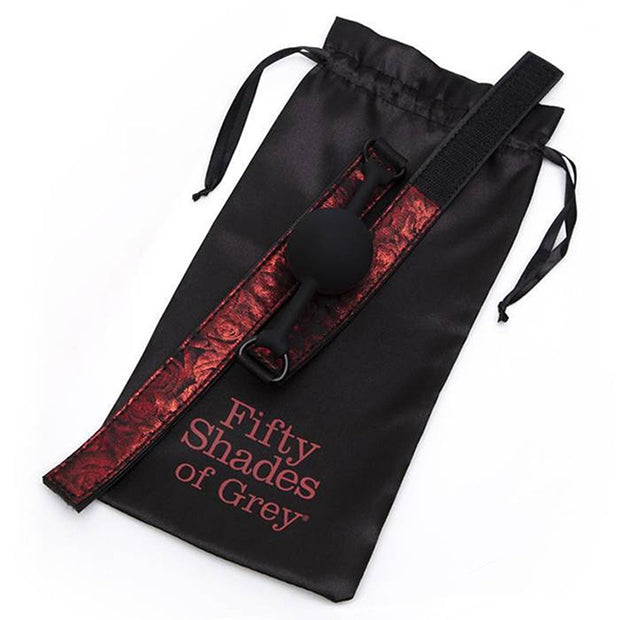 Fifty Shades – SWEET ANTICIPATION Knebel mit Kugel – Rot