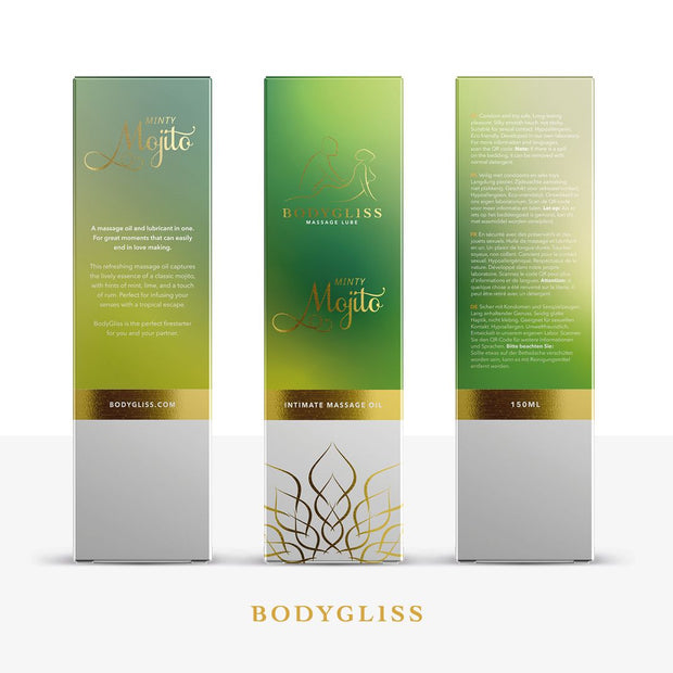 BodyGliss – Massageöl und Gleitmittel in 1 Minty Mojito – 150 ml