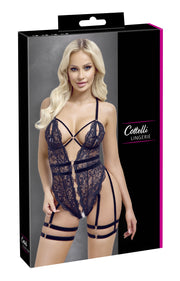 Cottelli LINGERIE – Höschenbody ohne Schritt – Schwarz