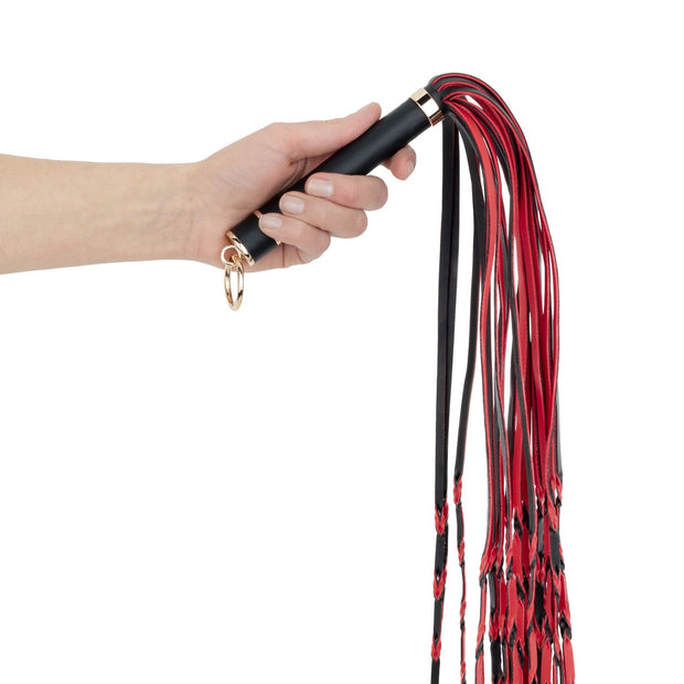 Fetish Collection - Flogger 64 cm - Rot und Schwarz