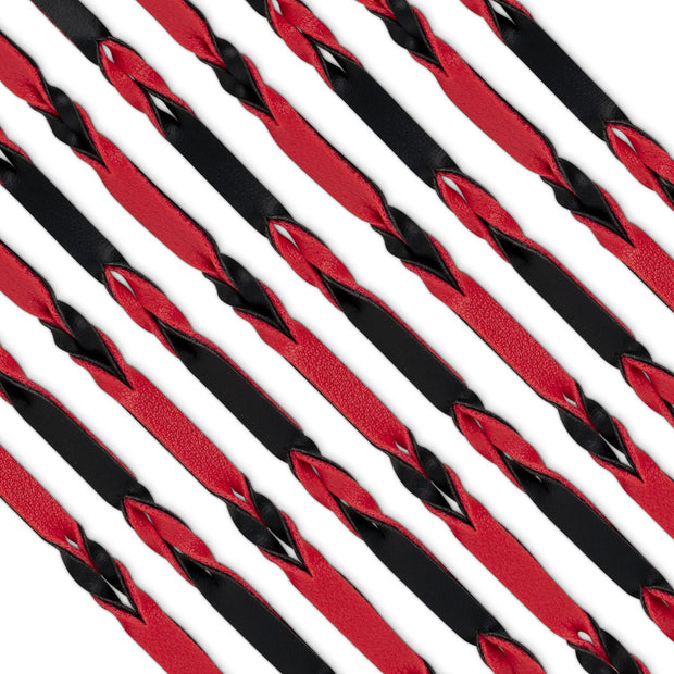 Fetish Collection - Flogger 64 cm - Rot und Schwarz