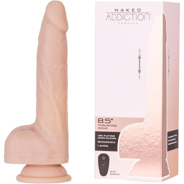 Naked Addiction – Stoßender & Vibrierender Dildo – 21,6 cm