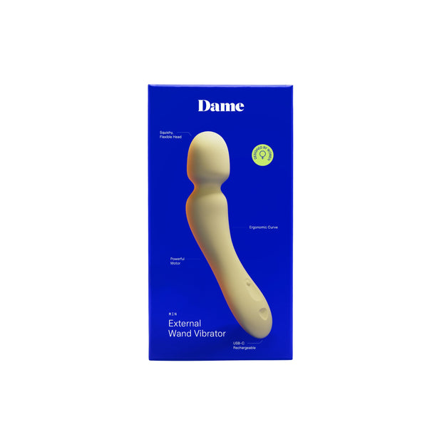 Dame – Min Mini Wand Vibrator – Butter