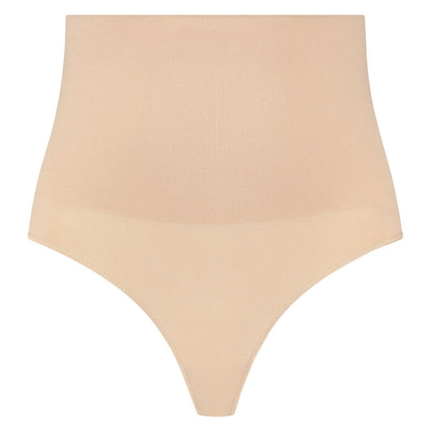 BYE-BRA - NAHTLOSER GÜRTEL STIL TANGA BEIGE GRÖSSE M