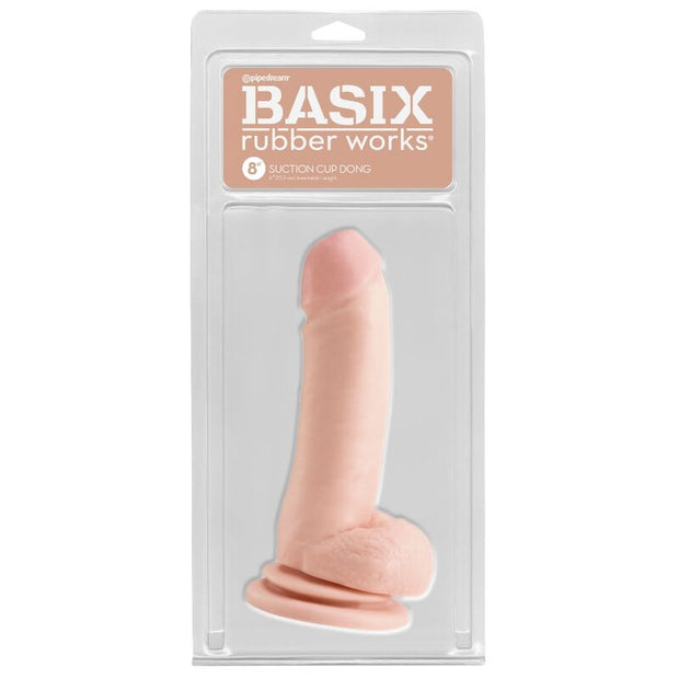 BASIX - NATÜRLICHER JELLY-PENIS MIT STIMULIERENDEN WELLEN 18 CM