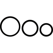 OHMAMA - SET AUS 3 SCHWARZEN SILIKONRINGEN