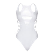 LEG AVENUE - BODY TANGA RACERBACK WEISS