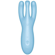 SATISFYER - THREESOME 4 VIBRATORAPP BLAU