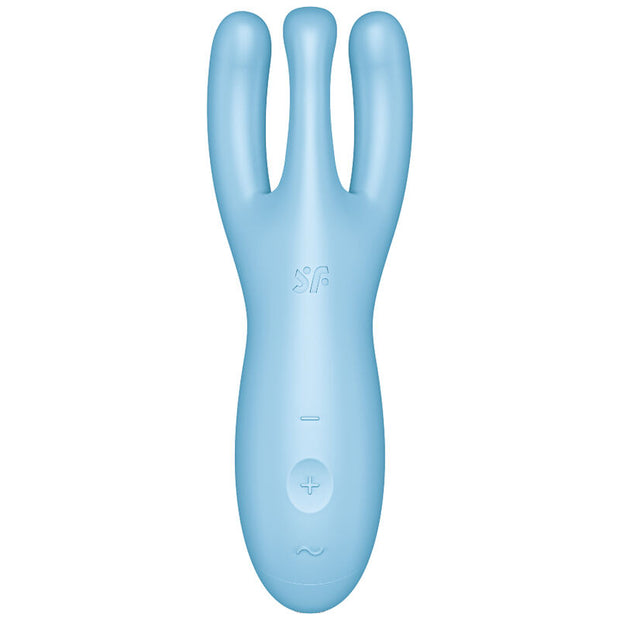 SATISFYER - THREESOME 4 VIBRATORAPP BLAU