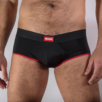 MACHO - MS24R UNTERHOSE DUNKELROT L