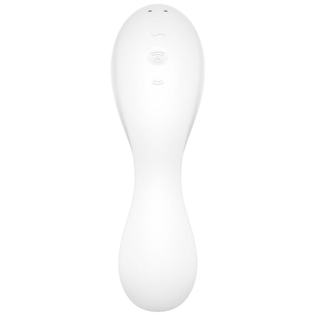 SATISFYER - CURVY TRINITY 5 AIR PULSE STIMULATOR & VIBRATOR APP WEISS