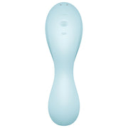 SATISFYER - CURVY TRINITY 5 AIR PULSE STIMULATOR & VIBRATOR APP BLAU