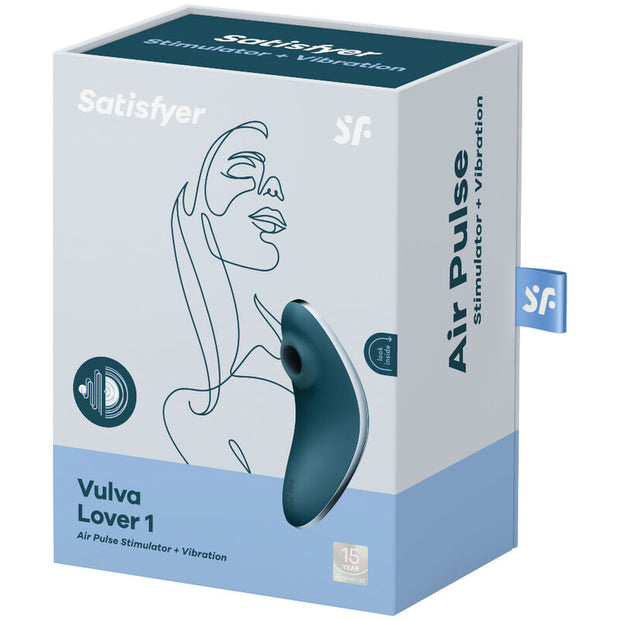 SATISFYER - VULVA LOVER 1 LUFTPULSSTIMULATOR & VIBRATOR BLAU