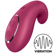 SATISFYER - DIPPING DELIGHT AUFLEGVIBRATOR ROT