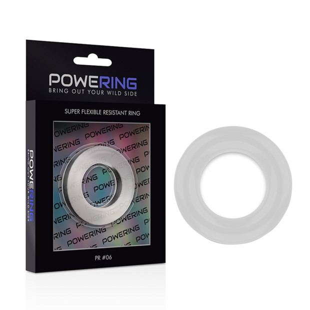POWERING - SUPER FLEXIBLER UND WIDERSTANDSFÄHIGER PENISRING 5,5 CM PR06 KLAR